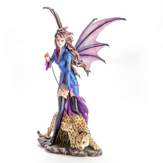 Executive Vampire Fairy with Pet Leopard